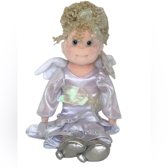 13โ Ty Beanie Boppers Heavenly Heather with Angel Wings Plush Soft Toy Doll - Picture 1 of 7